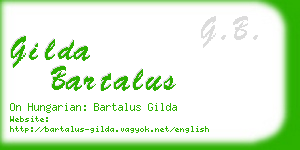 gilda bartalus business card